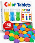 Fizzy Bath Color Tablets for Kids - 150 Non-Toxic Bath Bombs