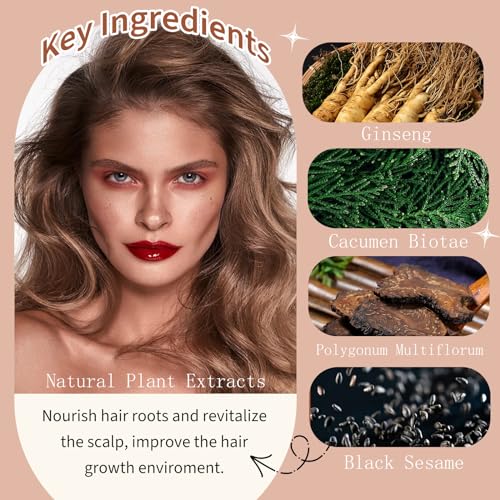 Onilyua 3-in-1 Black Hair Dye Shampoo - Long-Lasting Gray Coverage