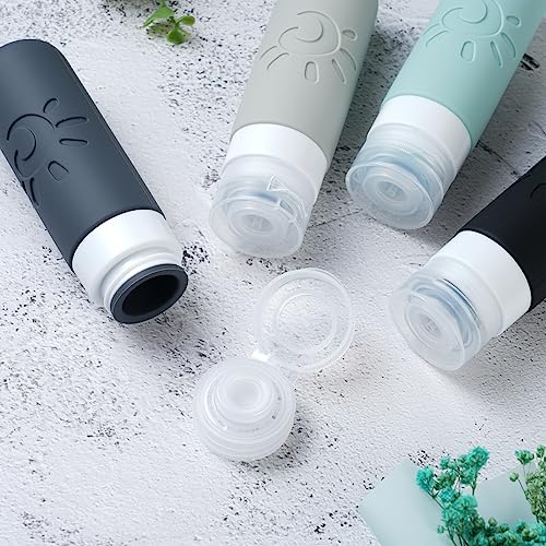 Zafit TSA Approved Travel Bottles 3oz Leak Proof Set