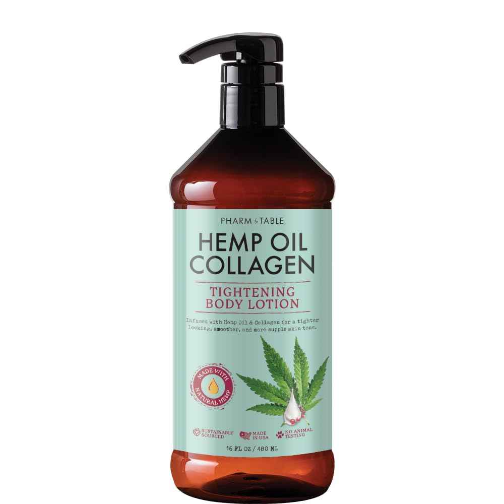 PHARM TO TABLE Hemp Oil Collagen Tightening Body Lotion 480ml