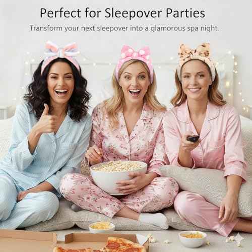Huachi Headbands for Washing Face Spa Headbands for Women Girls Bulk: Cute Skincare Makeup Headband, Facial Face Wash Head Bands 8Pack Stocking Stuffers for Womens and Teen Girls