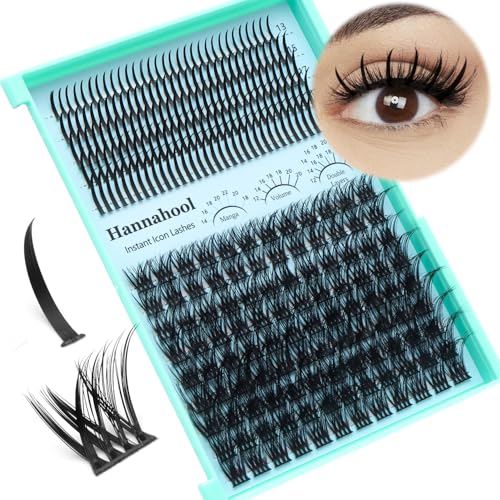 Hannahool Cluster Lashes Extensions 12-22mm Mixed Volume