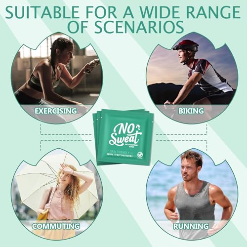 150 Pcs Mini Travel Deodorant Wipes - Antiperspirant Body Wipes