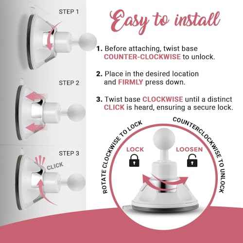 MIRRORVANA 10X Magnifying Makeup Mirror with Suction Cup - Suitable for Cosmetic, Vanity, Bathroom, and Travel Use - Designed for Precise Makeup Application and Skin Care - 6.3" x 6.3" (Square)