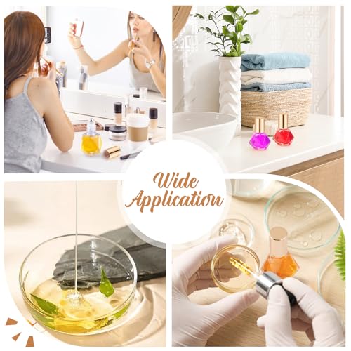 Mirrline 30 Pack 8ml Glass Essential Oil Roller Bottles with Stainless Steel Rollers, Dropper & Funnel - Travel Perfume Containers