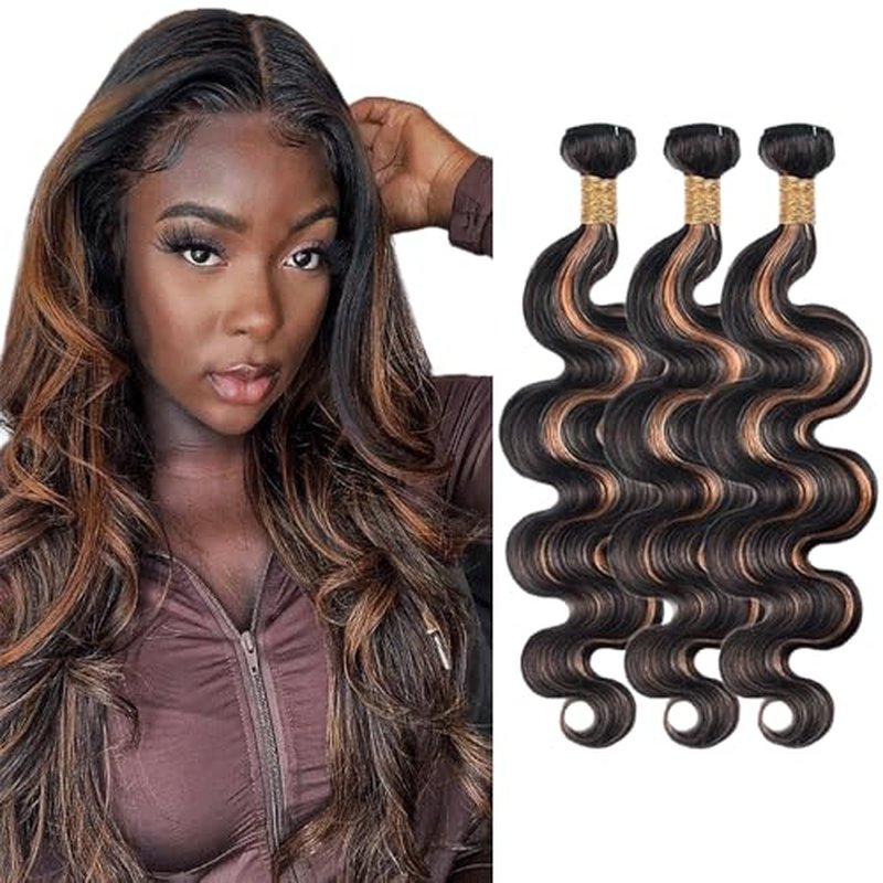 P1B/30 Body Wave Human Hair Bundles - 3 Pack 30 inch