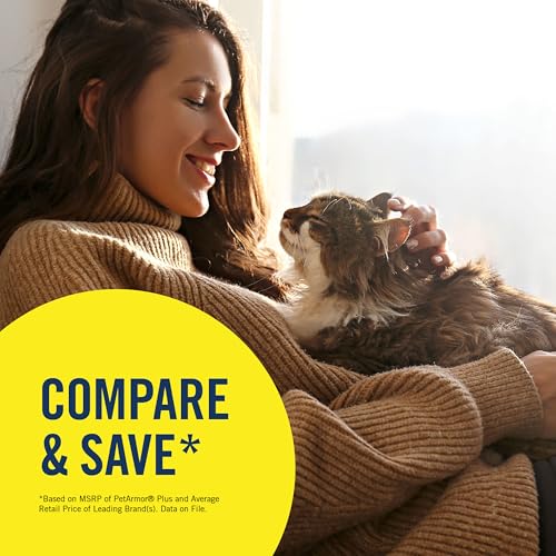 PetArmor Plus Flea and Tick Treatment for Cats, 6 Doses