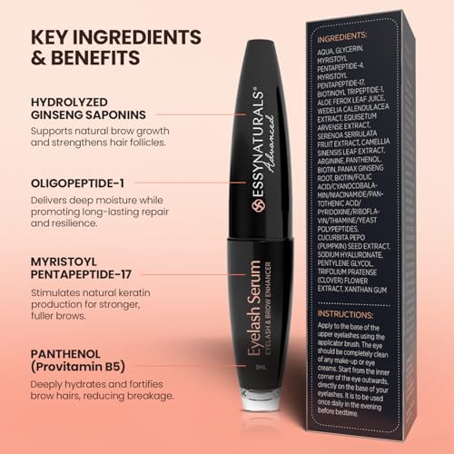 EssyNaturals Eyelash Growth Serum - Longer, Thicker Lashes