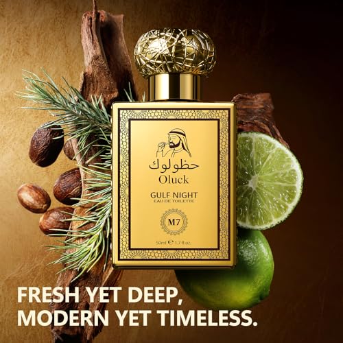 Oluck Gulf Night M7 Unisex Cologne - 50ml Citrus & Woody