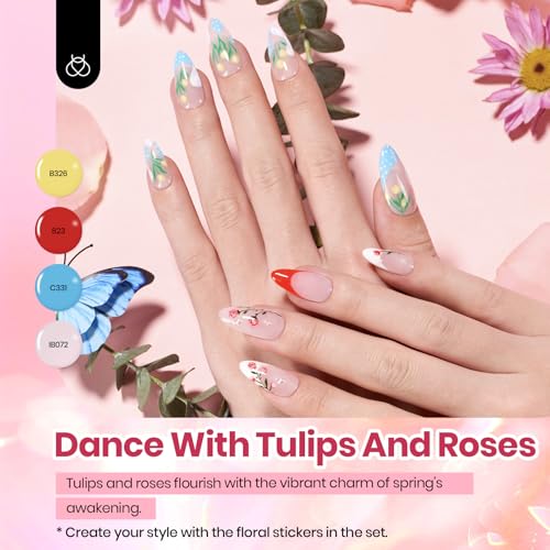 Beetles Gel Nail Polish Set - 36 Colors with Base & Matte Top Coat (40 Pcs)