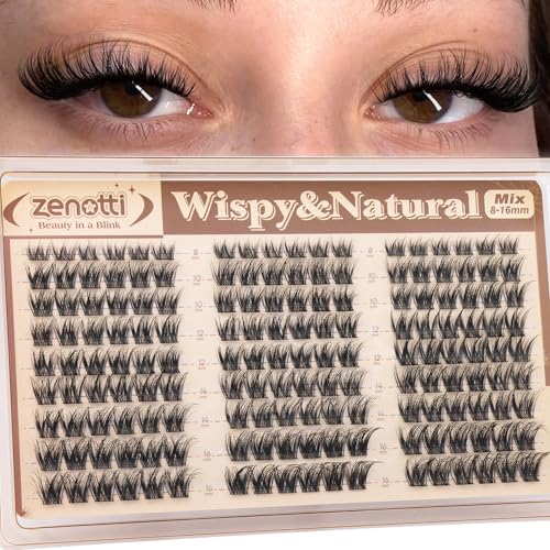 Wispy Lash Clusters - D Curl Natural Fluffy Eyelashes 8-16mm