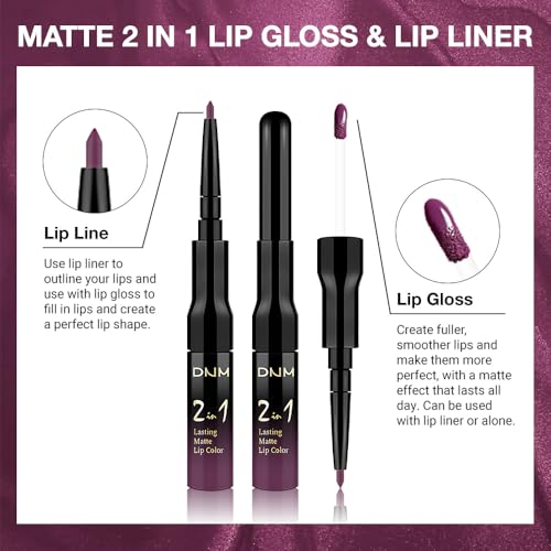 Kaely 2-in-1 Matte Lipstick & Lip Liner Duo - Waterproof 24H