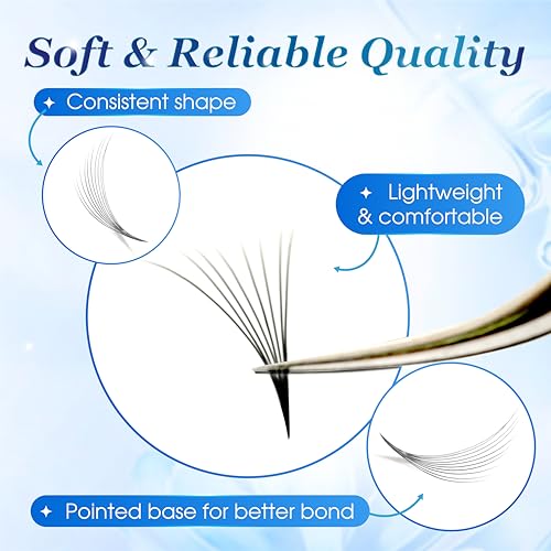 KISS ON Premade Lash Fans 320 Count 10D Volume Extensions