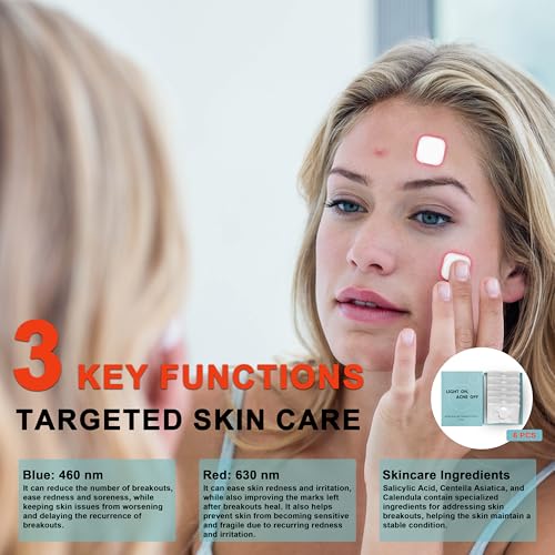 Red Light Therapy Acne Patches 6-Pack Reusable