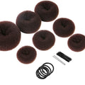 Teenitor Donut Hair Bun Maker Set - 7 Rings with Pins & Bands