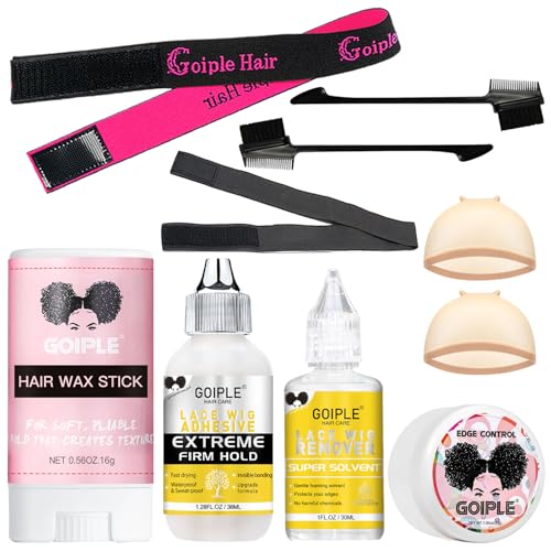 Wig Glue Kit 1.28oz Waterproof Lace Front Adhesive with Tools