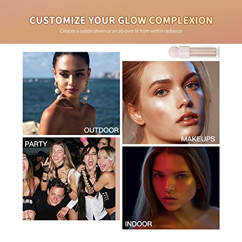 Liquid Highlighter Stick Makeup - Waterproof Glow (2pcs)