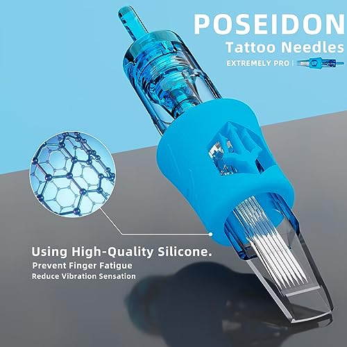 Poseidon 50Pcs Tattoo Cartridge Needles Assorted Sizes
