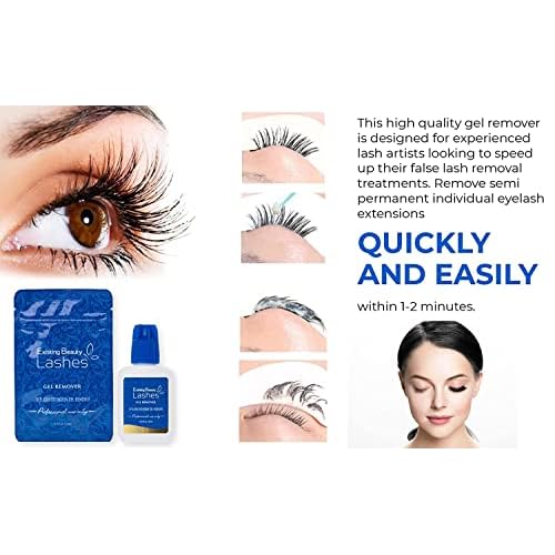 2 Pack Eyelash Extension Remover and Lash Remover for Lash Extensions - Eyelash Glue Remover Dissolves Eyelash Extension Glue by Existing Beauty Lashes 15 ml ea