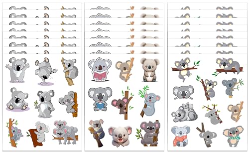 232 Koala Temporary Tattoos for Kids Birthday Party Favors