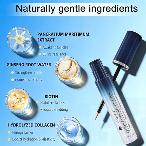 Eyelash Growth Serum - Natural Vegan Formula for Longer Lashes