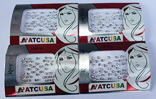 ATCUSA 140+ Crystal Bindi Dots 3mm - Self-Adhesive Face Jewels