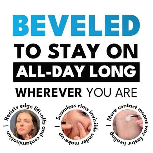 Invisible Pimple Patches for Face - Korean Hydrocolloid Acne Spot Treatment Dots, Ultra-Thin 0.37mm with Centella, Beveled Edge Grip, 48 Count (10mm and 12mm)