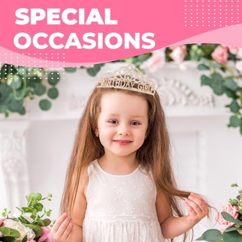 Elegant Birthday Tiara and Crown with Sash for Women