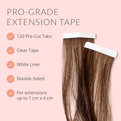 Walker Tape Beautify No-Shine Hair Extension Tabs - 120 Pcs