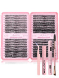 Lash Clusters Kit 640 Pcs with Glue & Remover – D Curl Eyelash Extensions