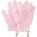 MainBasics Deep Exfoliating Bath Gloves - Heavy-Textured Body Scrub (Pink)