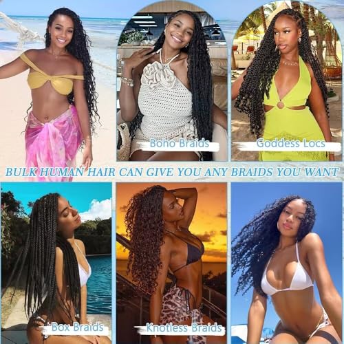 Popway Boho Braids Human Hair 14" 150g 6 Bundles