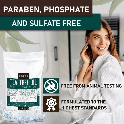 Tea Tree Oil Foot Soak with Epsom Salts & Lavender - 16 Oz