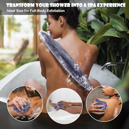African Net Sponge 2-Pack, 45-Inch Exfoliating Back Scrubber