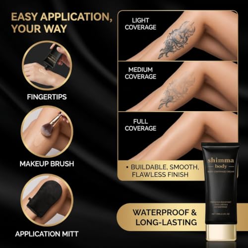 Waterproof Body Makeup Foundation for Legs & Face, Long-Lasting & Natural Finish