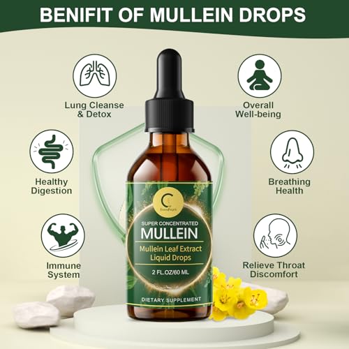 GPGP GreenPeople Mullein & Elderberry Lung Support Liquid Drops 2 Fl Oz - Natural, Vegan