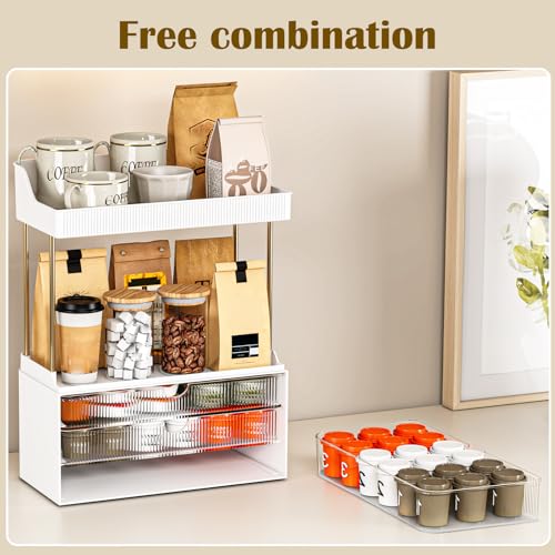 Clear Acrylic Makeup Organizer - 3 Drawer 2-Shelf Storage