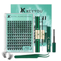KEYYOU Air Touch Lash Kit - 144pc D Curl 8-18mm Clusters