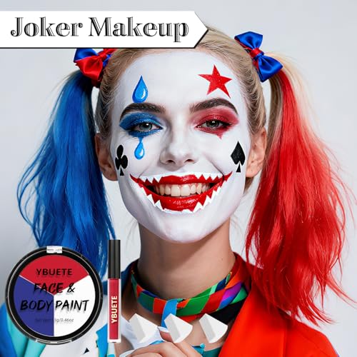 Professional Face Paint Kit for Halloween Costumes & Cosplay