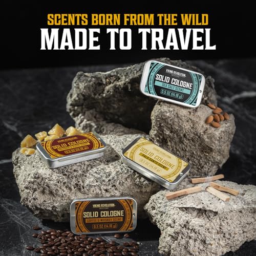 Viking Revolution 4 Pack Solid Cologne for Men - Travel Size