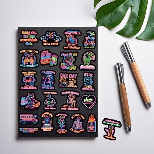 Neno Funny Stickers Pack - 120 Waterproof Vinyl Sarcastic Decals for Laptop Water Bottle Phone