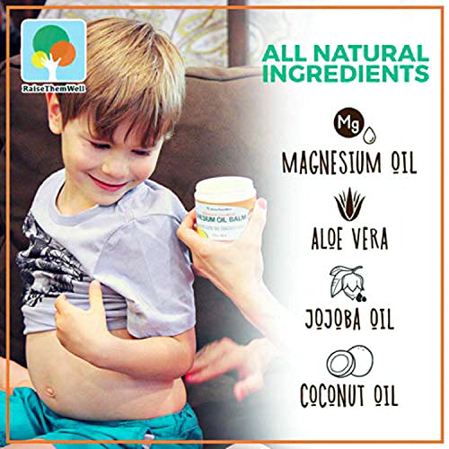 Raise Them Well Kid-Safe Calming Magnesium Oil Balm | 4 fl oz