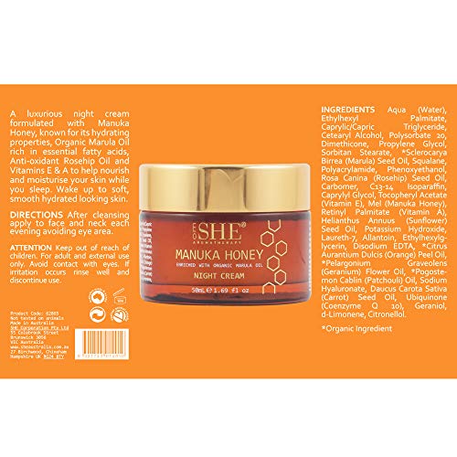 Om She Aromatherapy Manuka Honey Night Cream