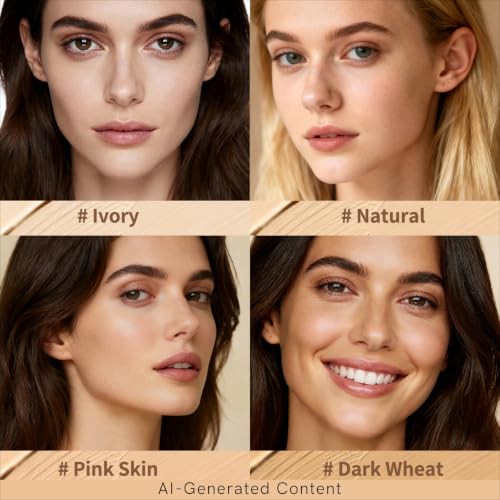 Full Coverage Foundation Stick with Contour Brush - Waterproof & Lightweight