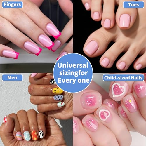 150 Pcs Dual Forms for Polygel Nails - 15 Sizes for Fingers & Toes