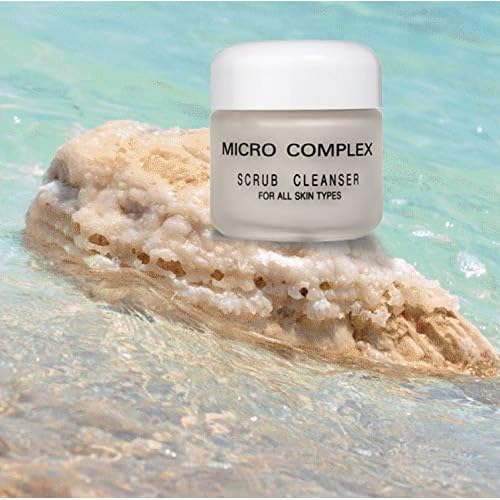 Dinur Cosmetics Micro Complex Deep Scrub Cleanser with Dead Sea Sand Gently Exfoliates, Removes Impurities, and Dead Skin Cells for Smooth, Youthful Skin