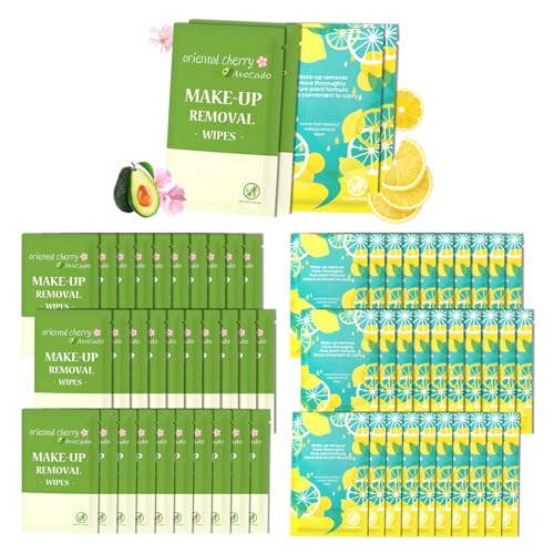 Makeup Remover Wipes 64 Pack - Gentle Face Cleansing Towelettes