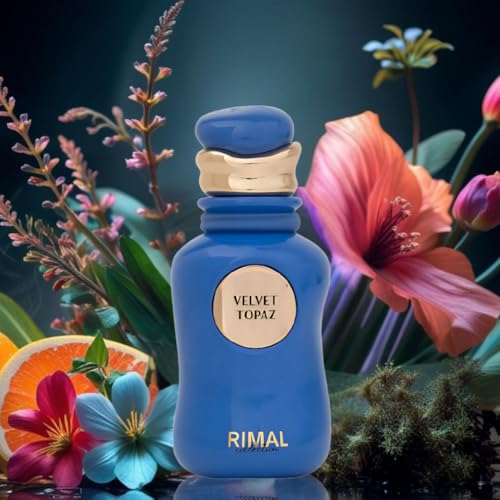 Velvet Topaz Long Lasting Arabian Perfumes for Women ? Eau de Parfum Spray 100ML (3.4 OZ) ? A Sophisticated Blend of Citrus, Spice & Woody Notes ? Ladies Perfume & Premium Gift for Women