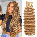 Human Braiding Hair Deep Wave 22 Inch 110g 3 Bundles