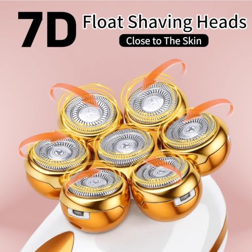 Mosago 7-Head 5-in-1 Women's Rechargeable Electric Razor - Wet & Dry Shaver